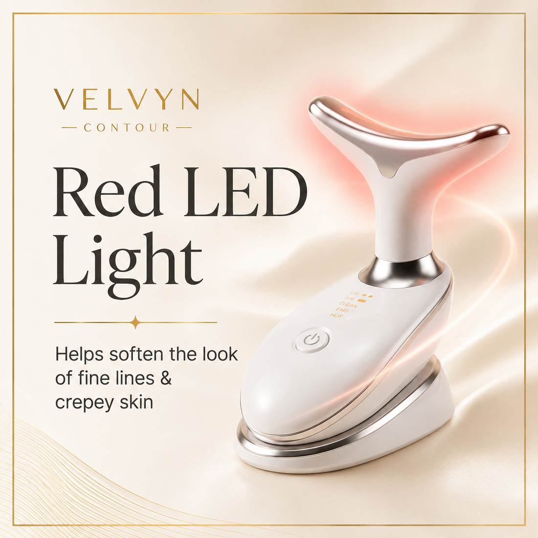 Red light, microcurrent & warmth — together