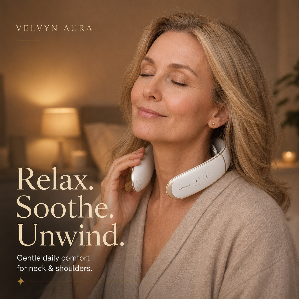 Velvyn Aura — Heated Neck Therapy Massager