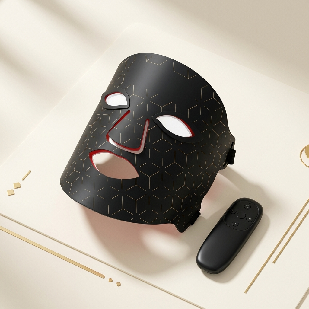 Velvyn Lumen LED light therapy mask with controller