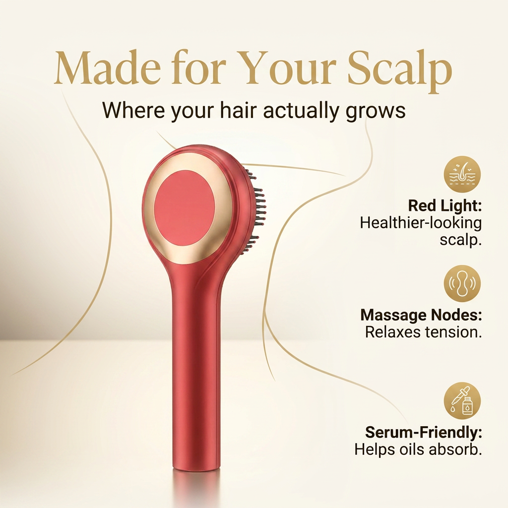 Start at the scalp