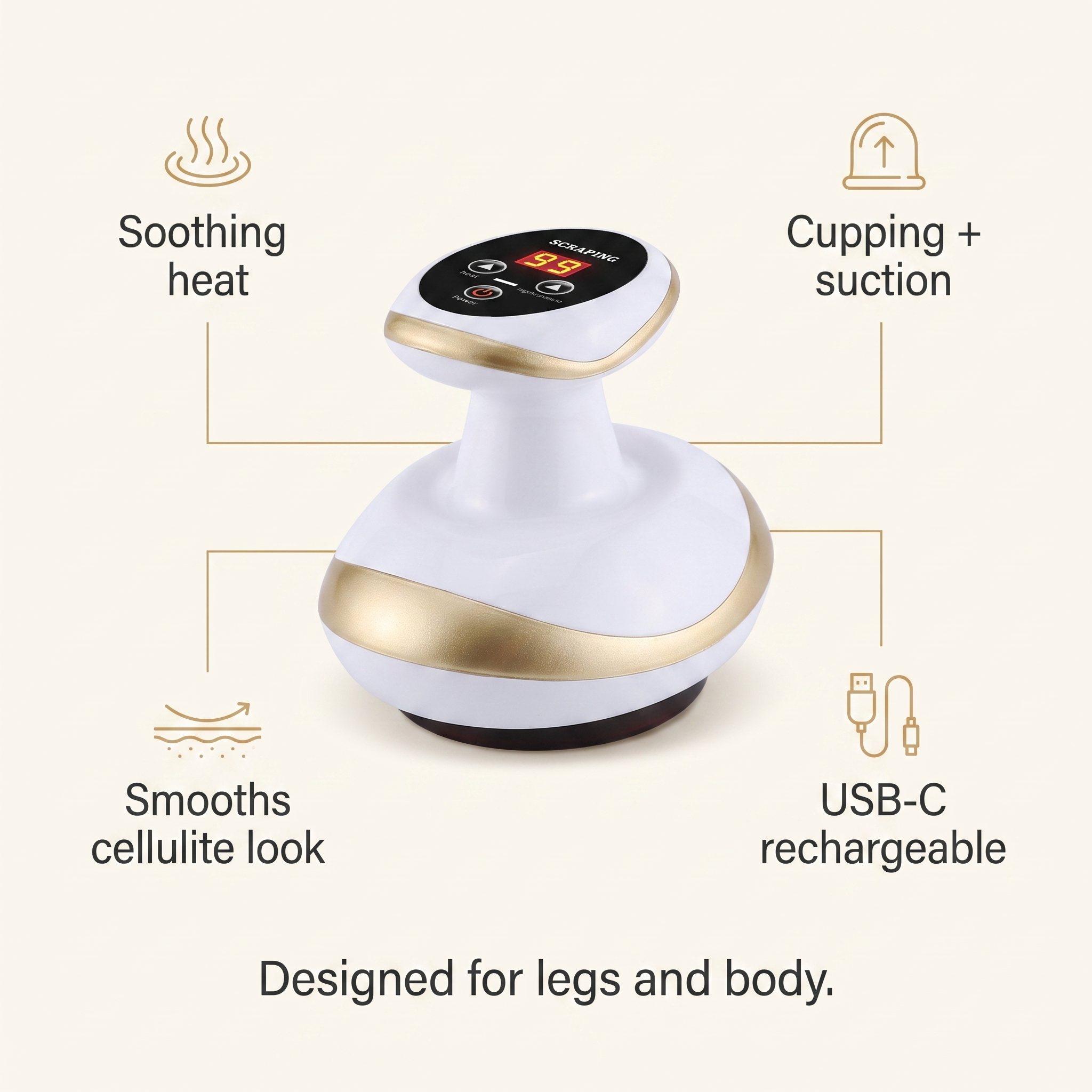 Velvyn Flow — Cellulite Cupping & Gua Sha Massager